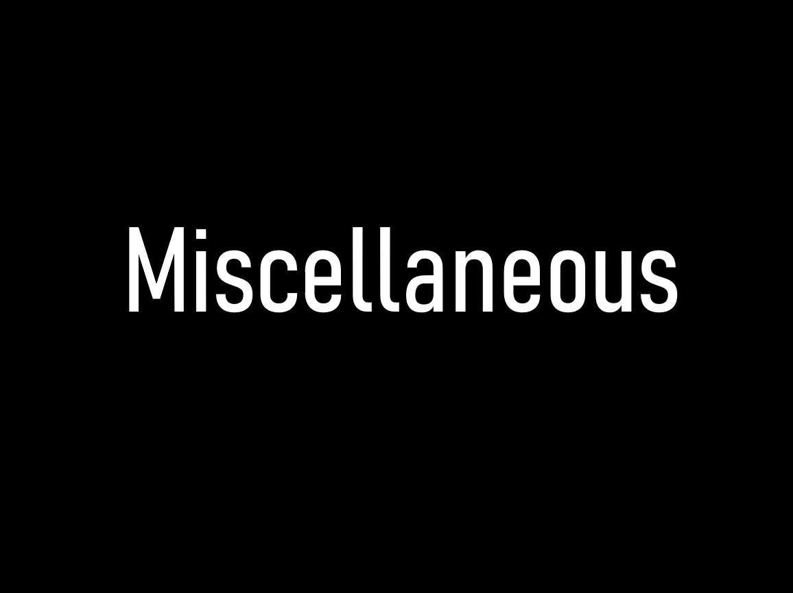 miscellaneous