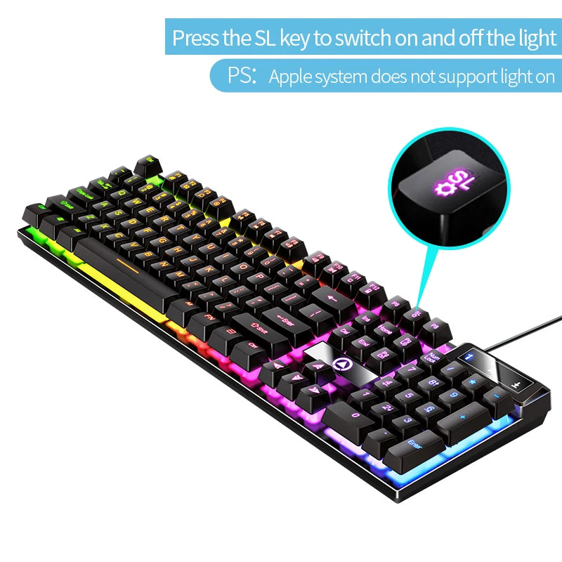 YINDIAO Gaming Keyboard Wired Laptop Desktops PC
