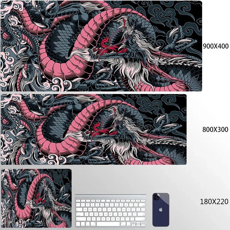 Japanese Dragon Gaming Desk Mat