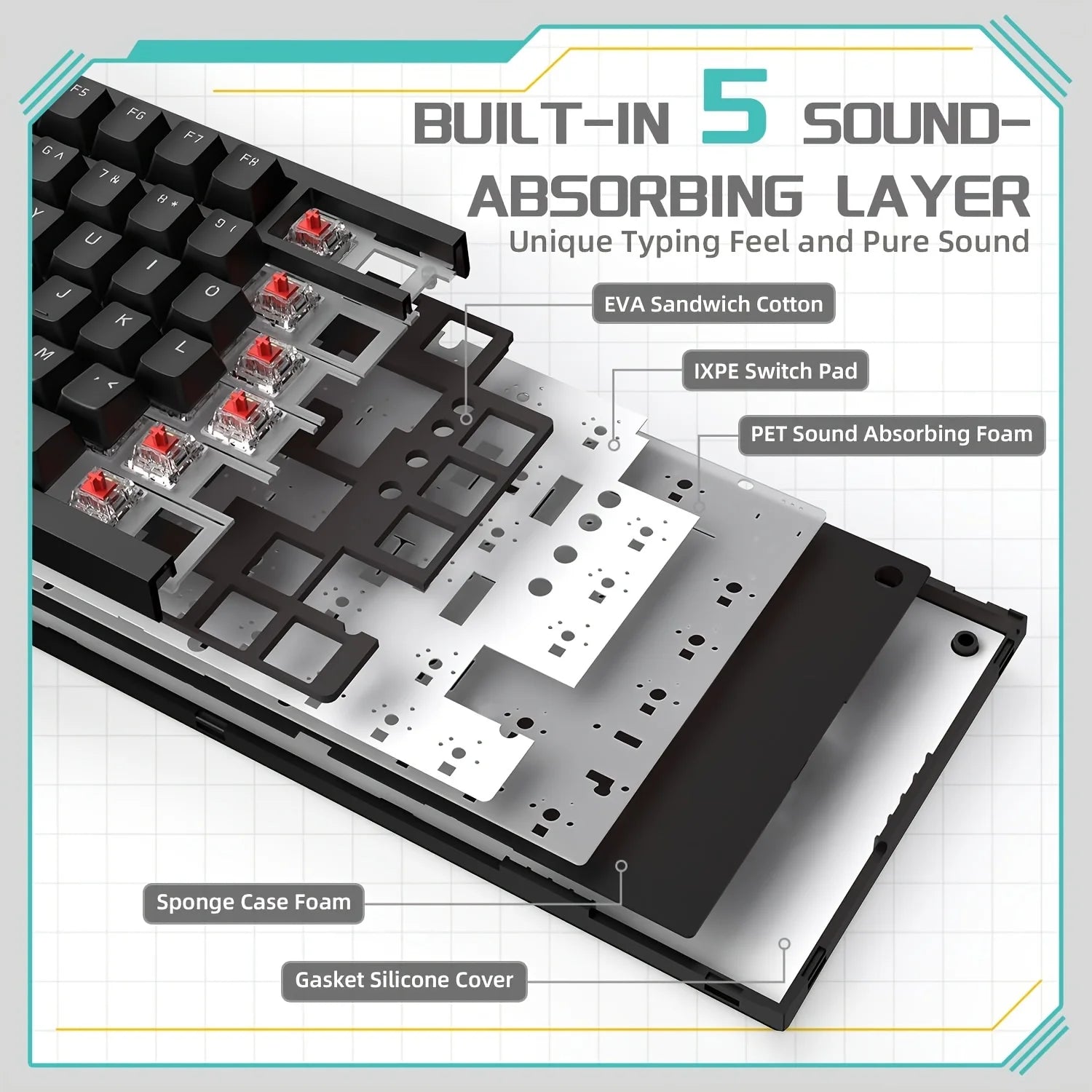 AJAZZ AK820 Mechanical Keyboard