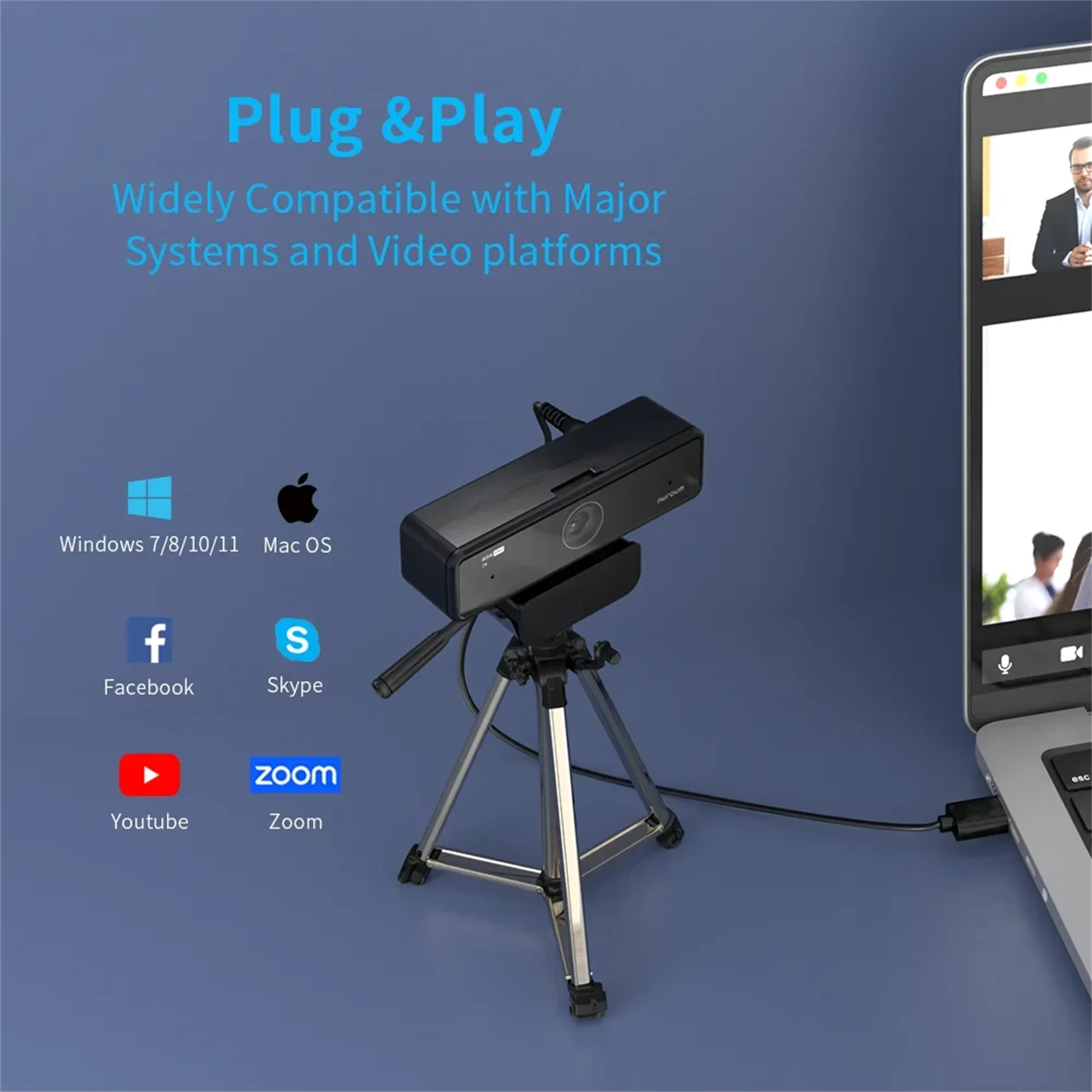 Nuroum V11 2K USB Webcam