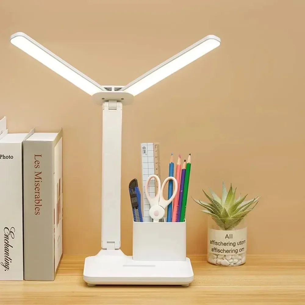 LED Smart Desk Lamp with Clock & Temperature Display