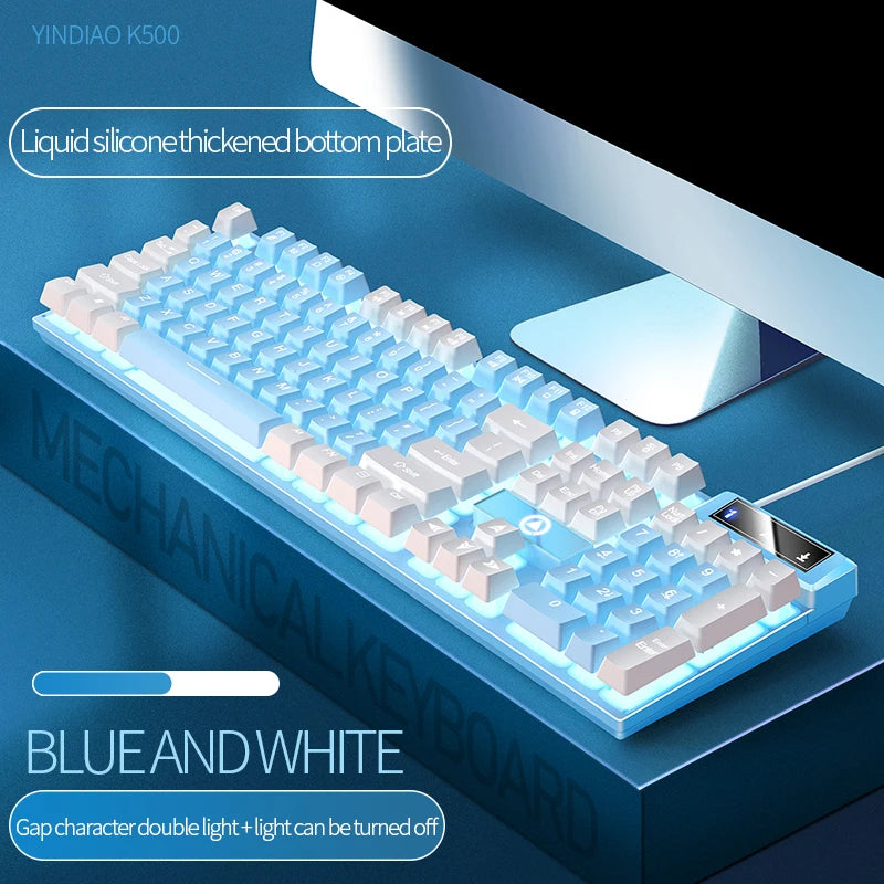 YINDIAO Gaming Keyboard Wired Laptop Desktops PC