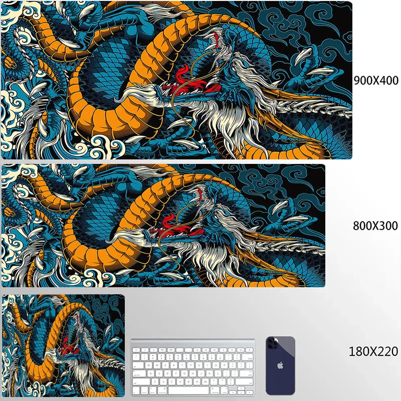 Japanese Dragon Gaming Desk Mat