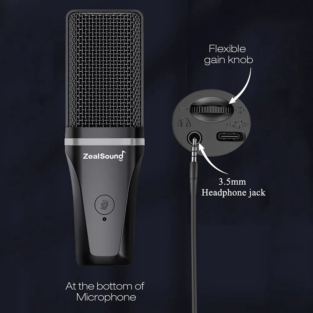 Zealsound RGB USB Condenser Microphone