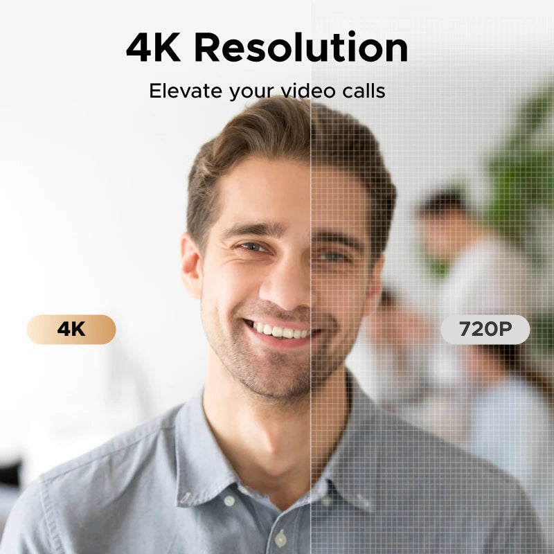 UGREEN 4K Webcam with AI Noise-Cancelling Mic