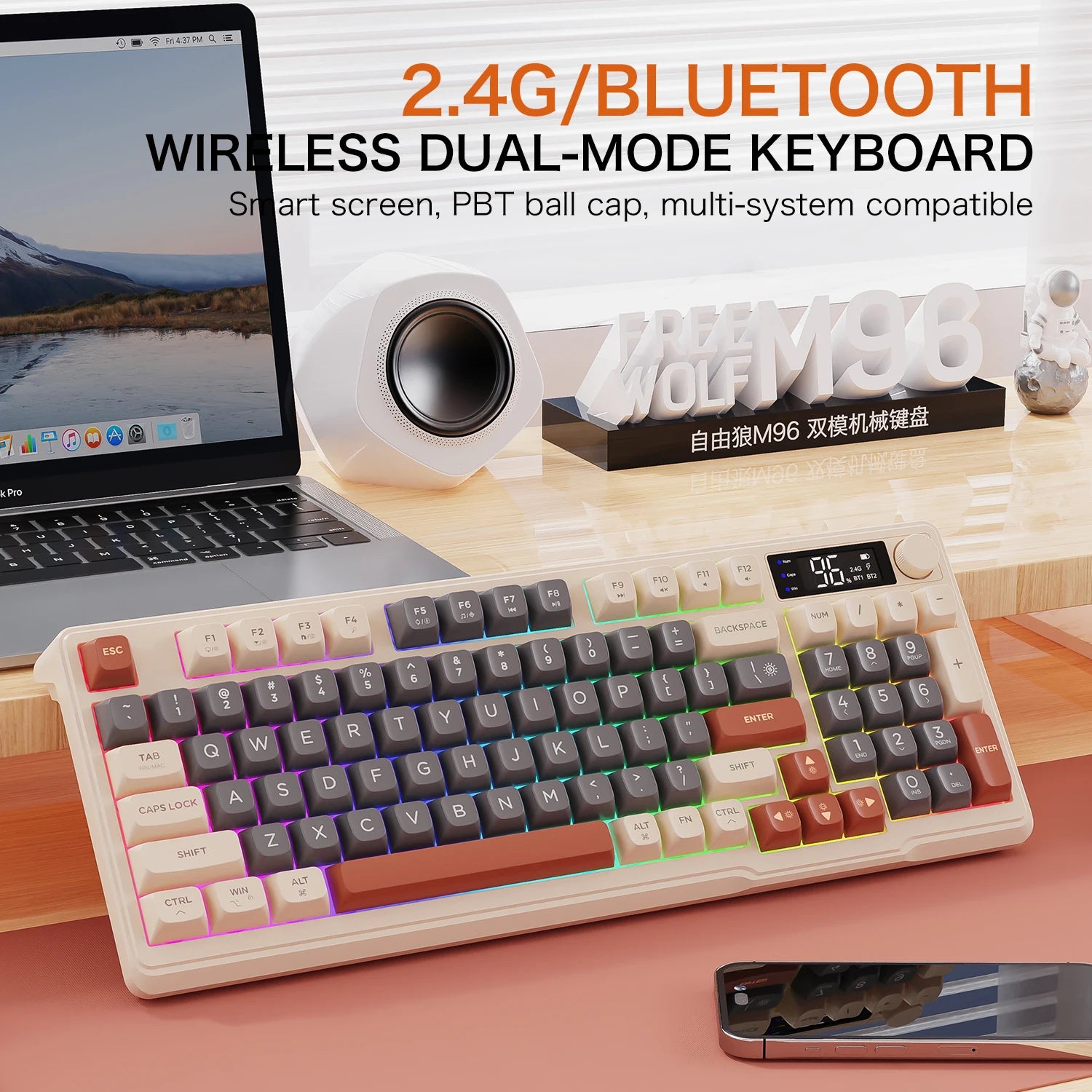 FREEWOLF M96 Wireless Keyboard
