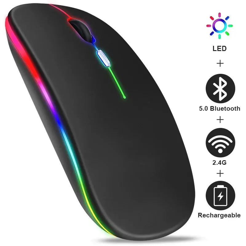 RGB Rechargeable Wireless Mouse for Laptop PC