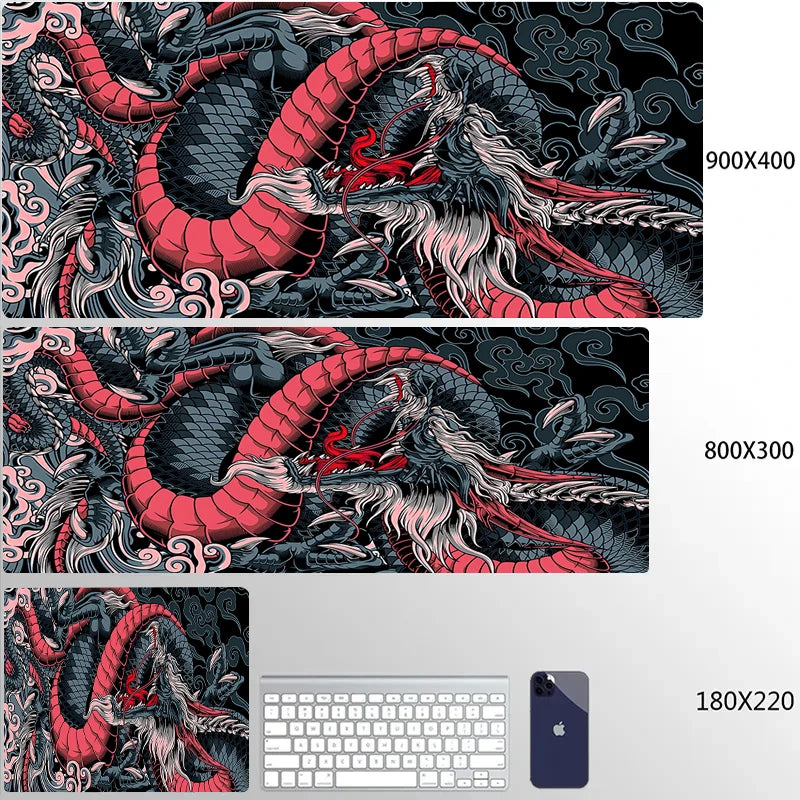 Japanese Dragon Gaming Desk Mat