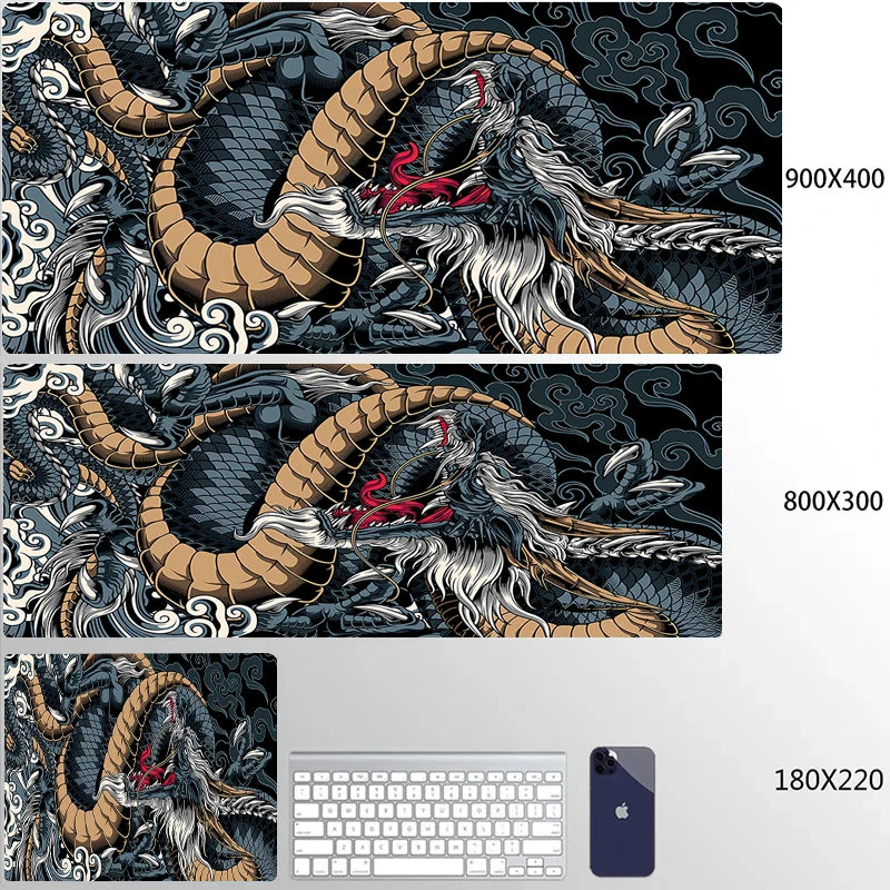 Japanese Dragon Gaming Desk Mat