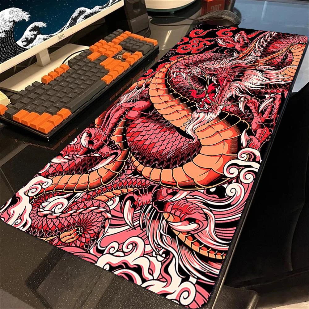 Japanese Dragon Gaming Desk Mat