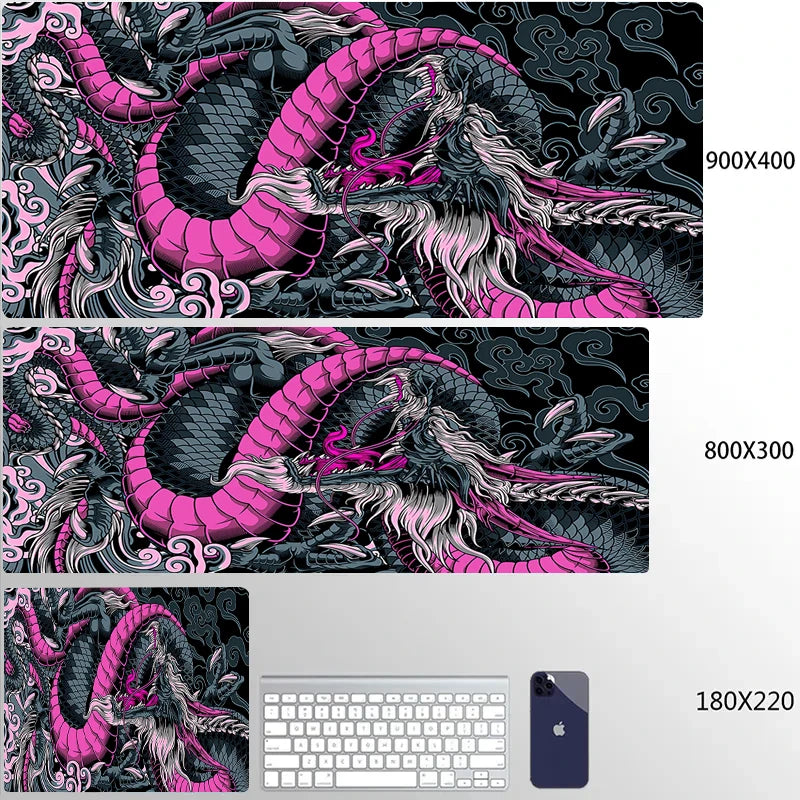 Japanese Dragon Gaming Desk Mat