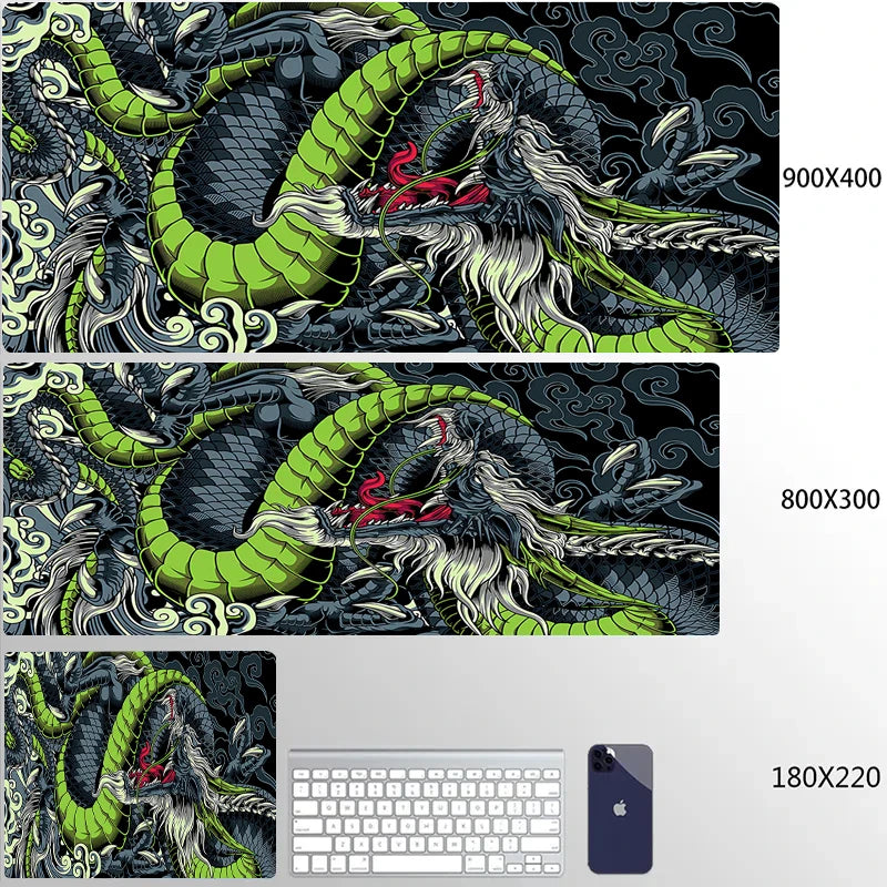 Japanese Dragon Gaming Desk Mat