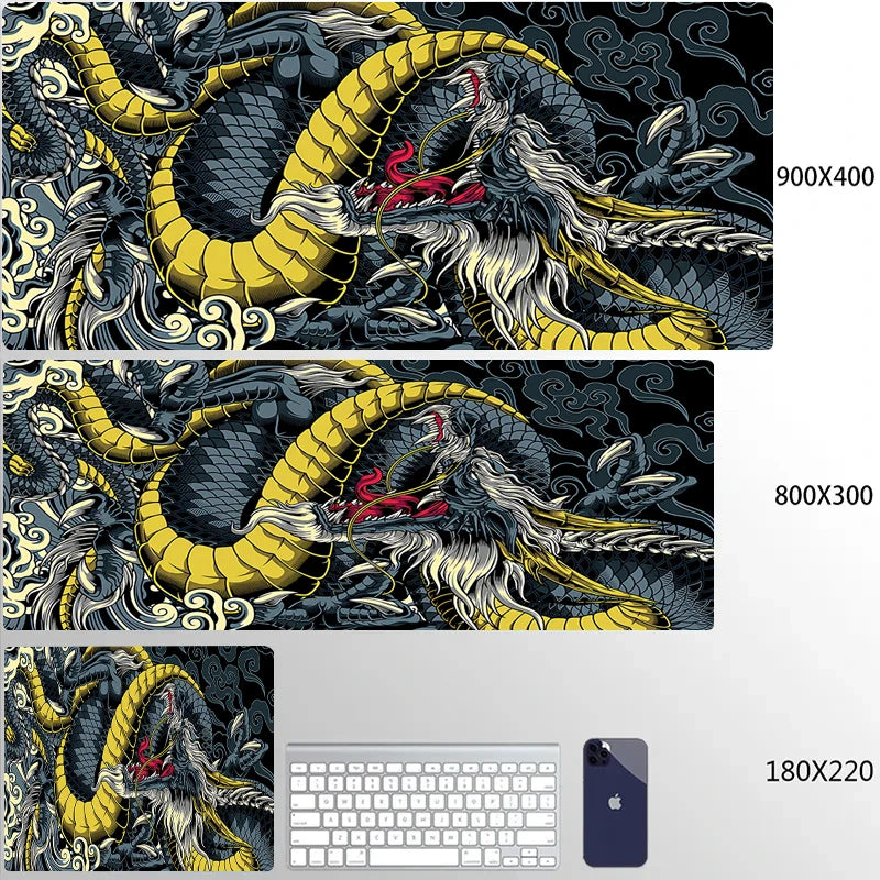 Japanese Dragon Gaming Desk Mat