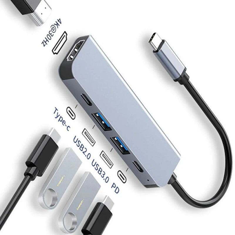 USB-C Hub — 4K HDMI & USB 3.0 Dock