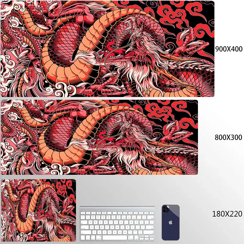 Japanese Dragon Gaming Desk Mat