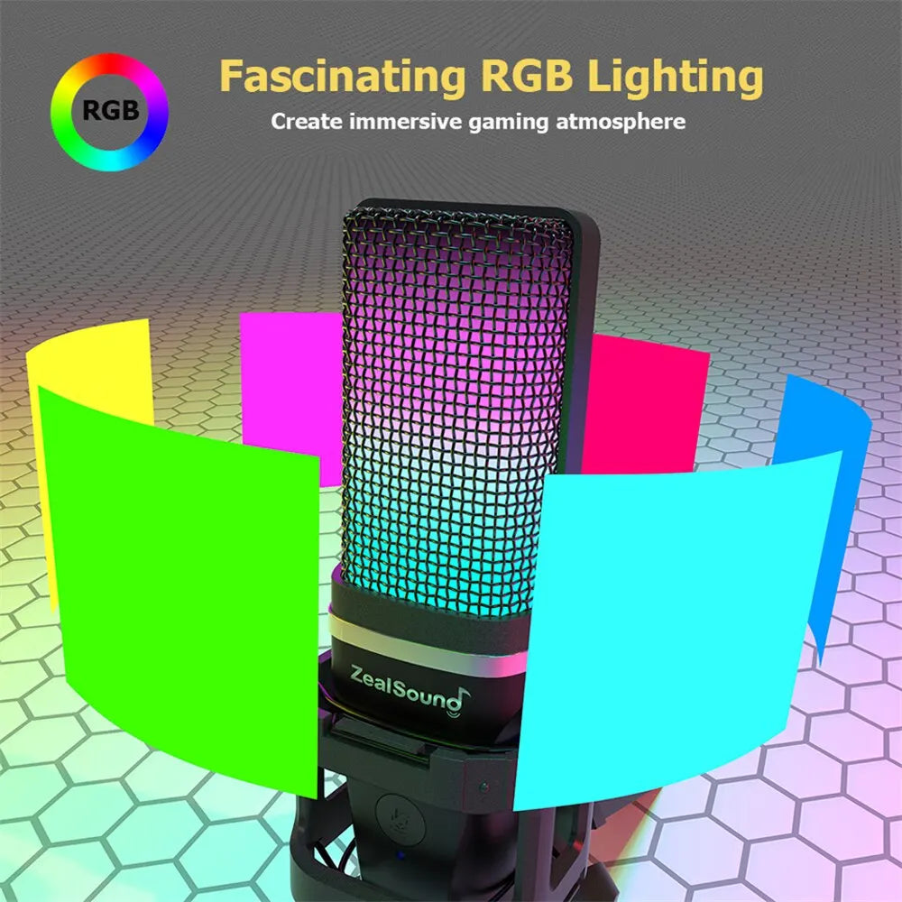 Zealsound RGB USB Condenser Microphone