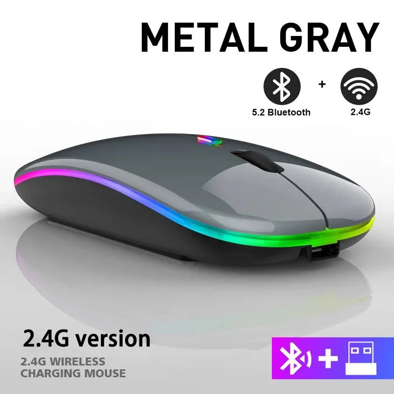 RGB Rechargeable Wireless Mouse for Laptop PC