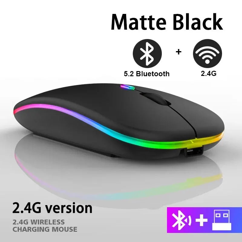 RGB Rechargeable Wireless Mouse for Laptop PC