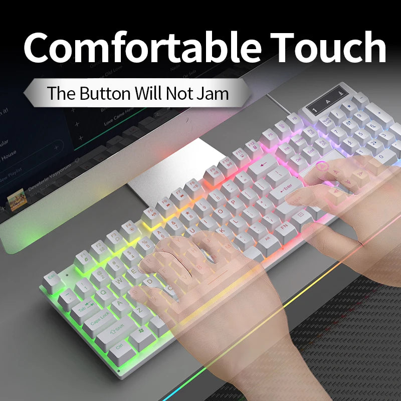 YINDIAO Gaming Keyboard Wired Laptop Desktops PC