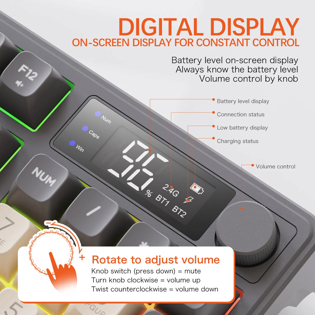 FREEWOLF M96 Wireless Keyboard