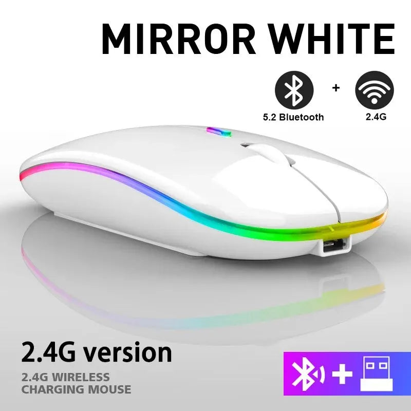 RGB Rechargeable Wireless Mouse for Laptop PC