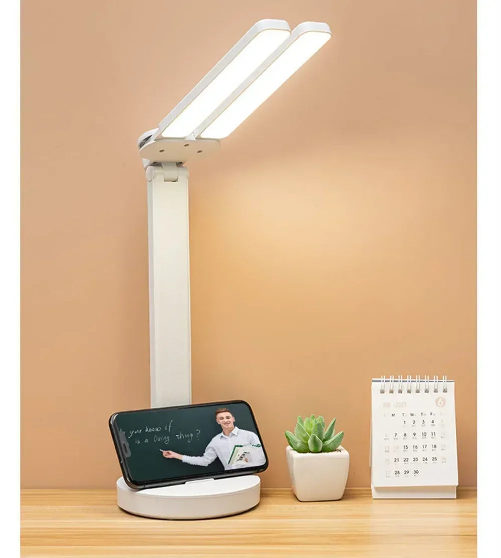 LED Smart Desk Lamp with Clock & Temperature Display