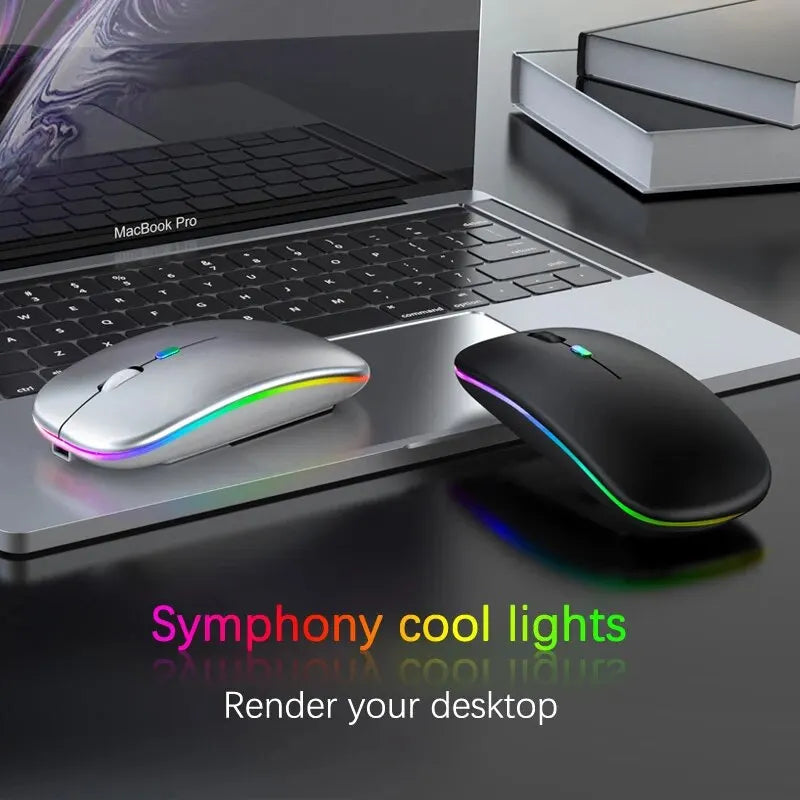 RGB Rechargeable Wireless Mouse for Laptop PC