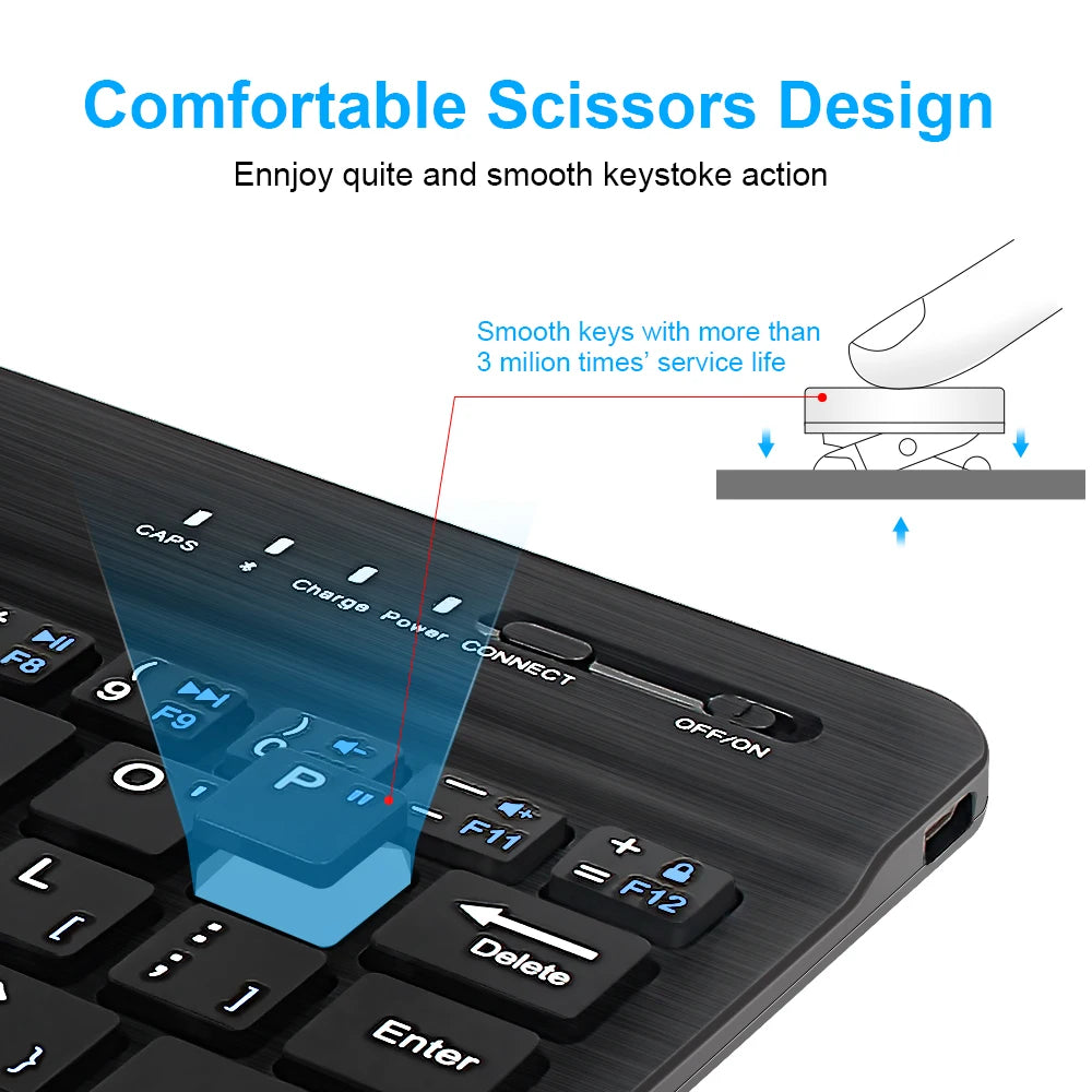 Bluetooth WirelessMini Keyboard For Laptop Tablet Phone ipad  Keyboard For Android iOS Windows