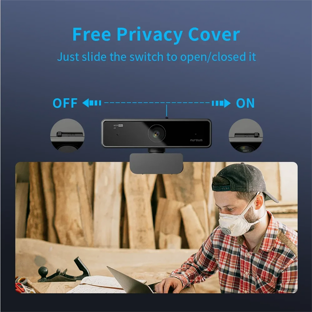 Nuroum V11 2K USB Webcam